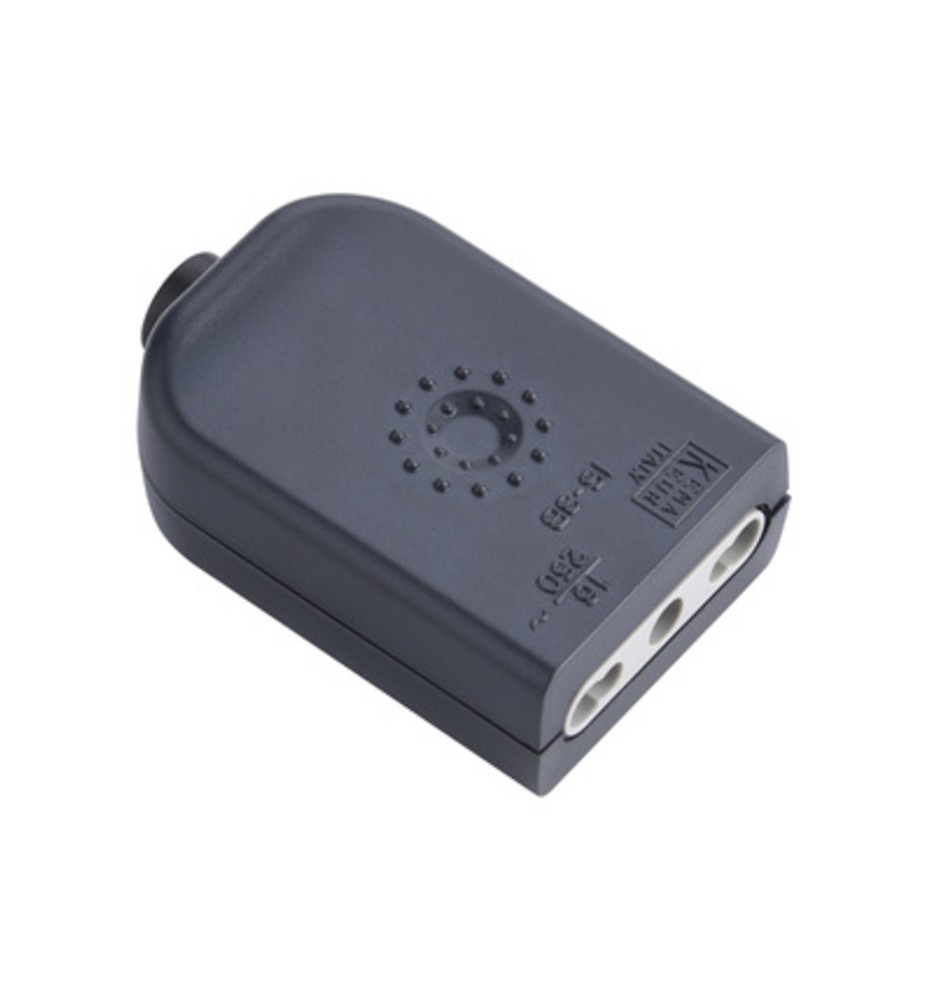 PRESA BIPASSO 2P+T NERO FIG.1