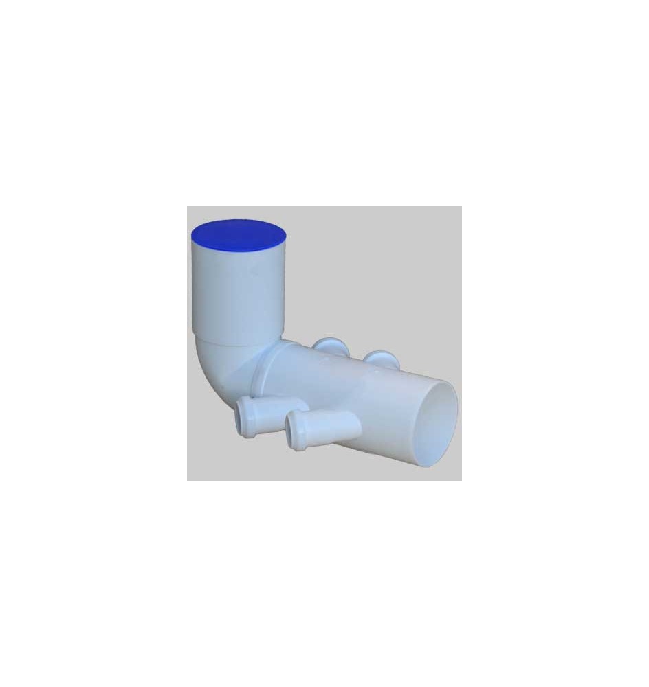 CURVA WC PROLUNGATA BIANCA 4 ATTACCHI - 110x40-40