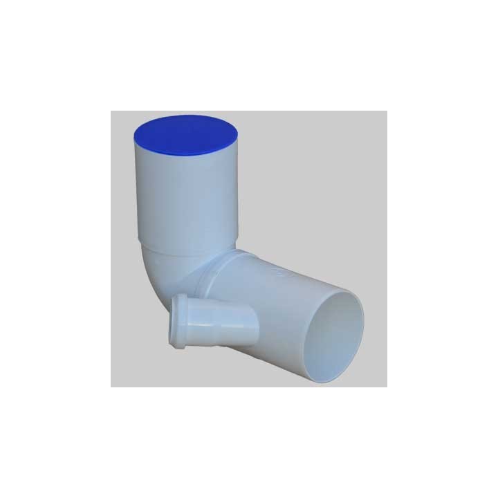 CURVA WC PROLUNGATA BIANCA ATTACCO BICCHIERE SX O DX ORIENTABILE - 110x40