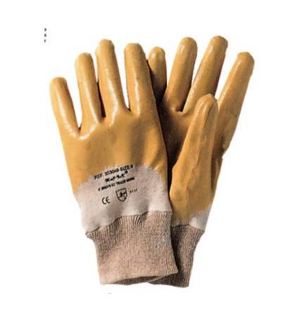 GUANTI NITRILE GIALLO C/POLSO TG.10