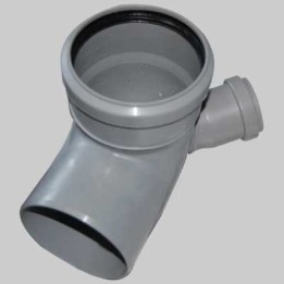 CURVA HTB ANGOLO 87,5° CON ATTACCO LATERALE - 110/40 sx