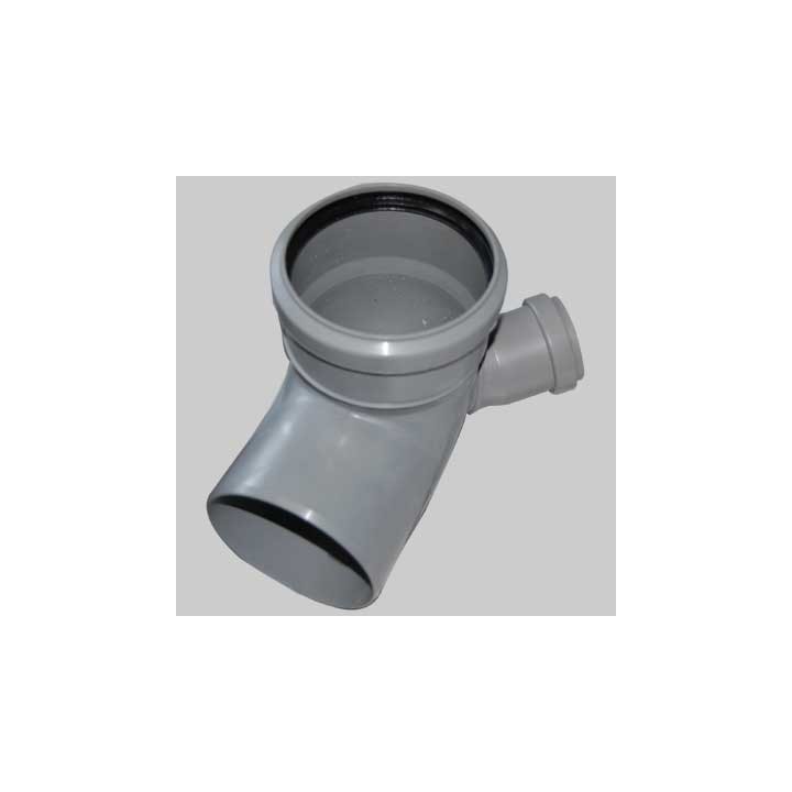CURVA HTB ANGOLO 87,5° CON ATTACCO LATERALE - 110/40 sx