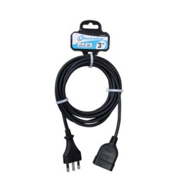 PROLUNGA LINEARE 3 M SEZ 3X1 16A BIPASSO NERO