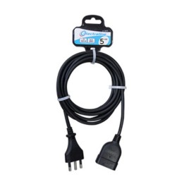 PROLUNGA LINEARE 5 M SEZ 3X1 16A BIPASSO NERO