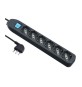 MULTIPRESA 6P BIP/SCHUKO+INTERR NERO FIG.4