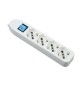 MULTIPRESA 4P BIP/SCHUKO+INTERR S/CAVO BIANCO FIG.9