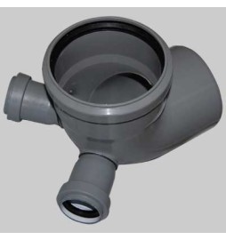 CURVA HTB ANGOLO 87,5° CON DOPPIO ATTACCO - 110/40-40