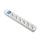 MULTIPRESA 6P BIP/SCHUKO+INTERR S/CAVO BIANCO FIG.10
