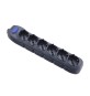 MULTIPRESA 6P BIP/SCHUKO+INTERR S/CAVO NERO FIG.10