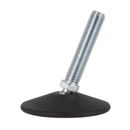 PIEDINO OSCILLANTE ACCIAIO ZINCATO MA10XD 60 MM