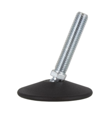 PIEDINO OSCILLANTE ACCIAIO ZINCATO MA10XD 60 MM