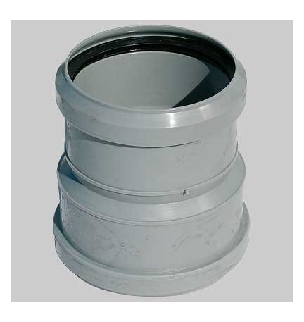 MANICOTTO DUE BICCHIERI COLLEGAMENTO - Pvc Ø 100 F - PP Ø 110 F