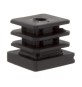 PUNTALE ALETTATO 20X20 MM FORATO 10MA PLAST NERO