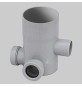 POZZETTO GRIGIO ALTO 3 VIE DM 100 - H 170 Ø 40 Usc. Ø 50