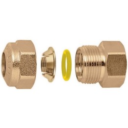 RACCORDO O-RING DIRITTO FEMMINA PER TUBO RAME 1/2" - 18