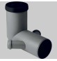 CURVA PER WC A PAVIMENTO CON DUE ATTACCHI GEBERIT - DM 110-40