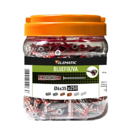 ELEMATIC TASSELLO BLUEFIX VA 6X35 C/VITE BARAT 250PZ