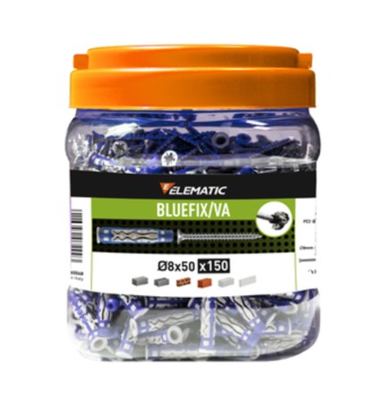 ELEMATIC TASSELLO BLUEFIX VA 8X50 C/VITE BARAT 150PZ