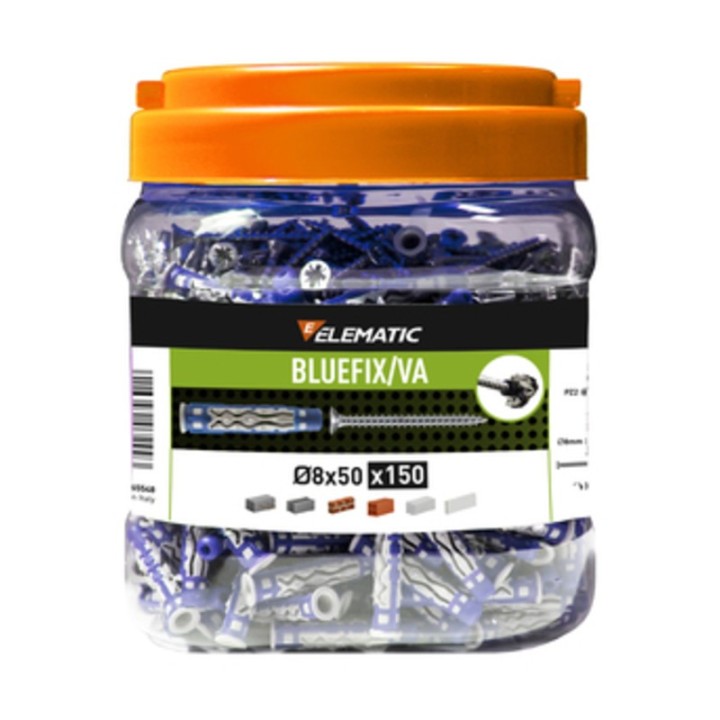 ELEMATIC TASSELLO BLUEFIX VA 8X50 C/VITE BARAT 150PZ