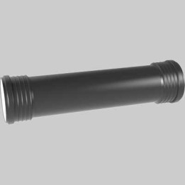 TUBO FONOISOLANTE CON DUE BICCHIERI STEM Ø 125 - cm 50