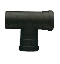 RACCORDO A T P/STUFA A PELLET ATTACCO FFM D 8 CM NERO OPACO