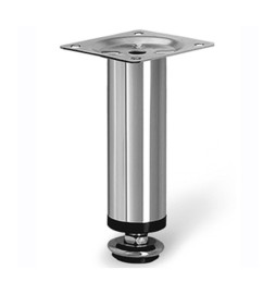 PIEDINO REGOLABILE ACCIAIO CROMATO MOBILI 100 MM