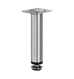 PIEDINO REGOLABILE ACCIAIO CROMATO MOBILI 150 MM