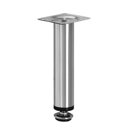 PIEDINO REGOLABILE ACCIAIO CROMATO MOBILI 150 MM