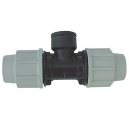 TEE A 90° FEMMINA PLASSON PER TUBO POLIETILENE 1" x 40