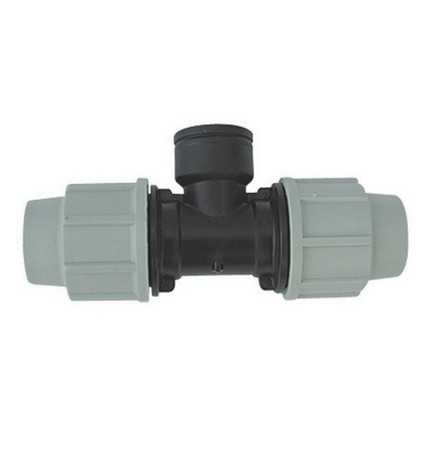 TEE A 90° FEMMINA PLASSON PER TUBO POLIETILENE 1" x 40