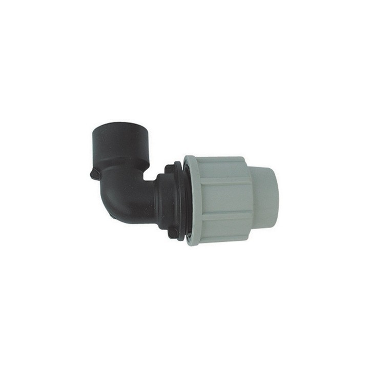 GOMITO A 90° FEMMINA PLASSON PER TUBO POLIETILENE 1/2 x 16