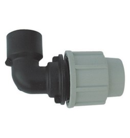 GOMITO A 90° FEMMINA PLASSON PER TUBO POLIETILENE 1"1/2 x 50