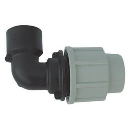 GOMITO A 90° FEMMINA PLASSON PER TUBO POLIETILENE 2" x 63