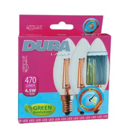 LED CANDELA 4,5W E14 470 LM 2700K CALDA 3 PZ