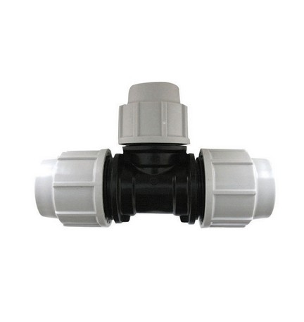 TEE A 90° RIDOTTA PLASSON PER TUBO POLIETILENE Diam. 32x25x32