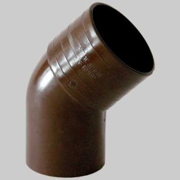 CURVA 45° PVC TESTA DI MORO - Ø 80