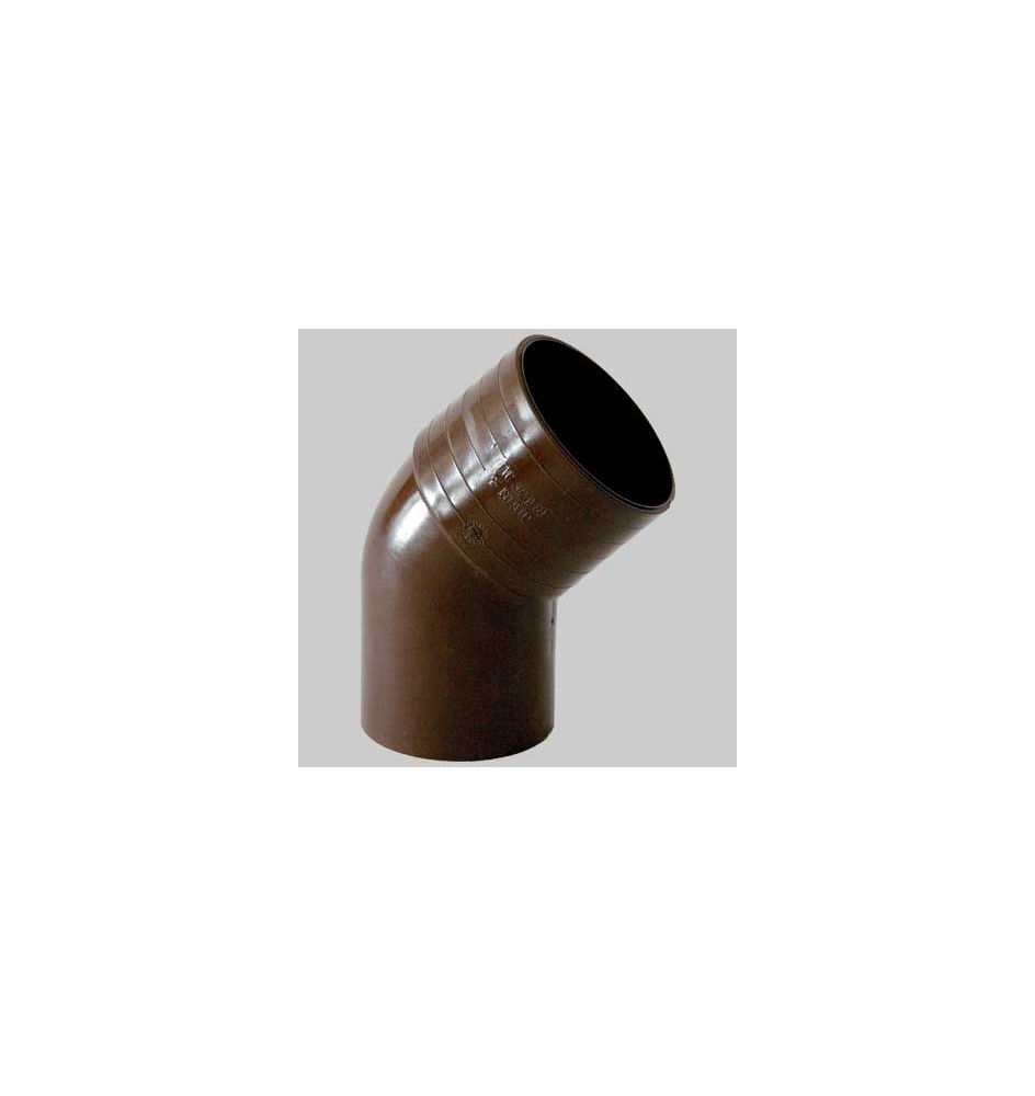 CURVA 45° PVC TESTA DI MORO - Ø 80