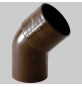 CURVA 45° PVC TESTA DI MORO - Ø 100