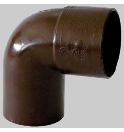 CURVA 87°-30 PVC TESTA DI MORO - Ø 80
