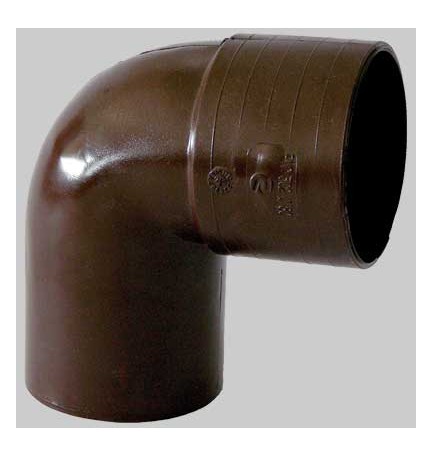 CURVA 87°-30 PVC TESTA DI MORO - Ø 80