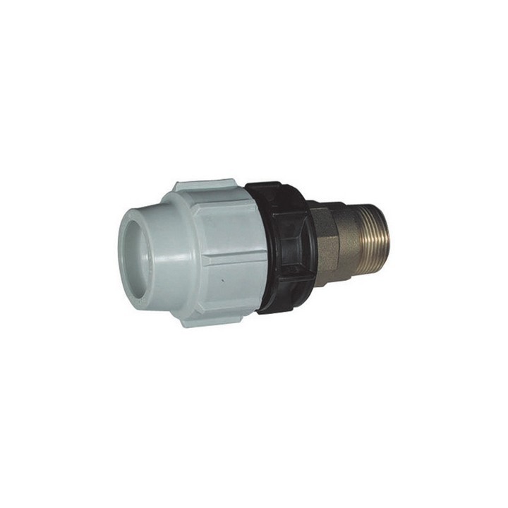 RACCORDO MASCHIO DI TRANSAZIONE IN OTTONE 1"1/4 x 40