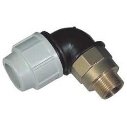 GOMITO A 90° DI TRANSAZIONE IN OTTONE PLASSON 2" x 63