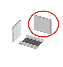 R COPPIA REFRATTARIO POSTERIORE P/STUFA KIR