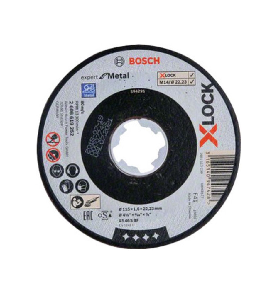 BOSCH-A DISCO P/METALLO XLOCK D 115X1,6 MM