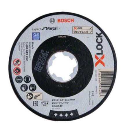 BOSCH-A DISCO P/METALLO XLOCK D 115X1,6 MM