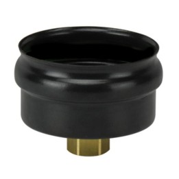 SCARICO CONDENSA C/MAN OTTON STUFA A PELLET D 8 CM NERO OPACO