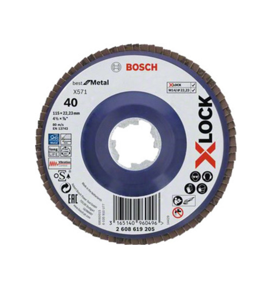 BOSCH-A DISCO LAMELLARE XLOCK GR 40 D 115 MM