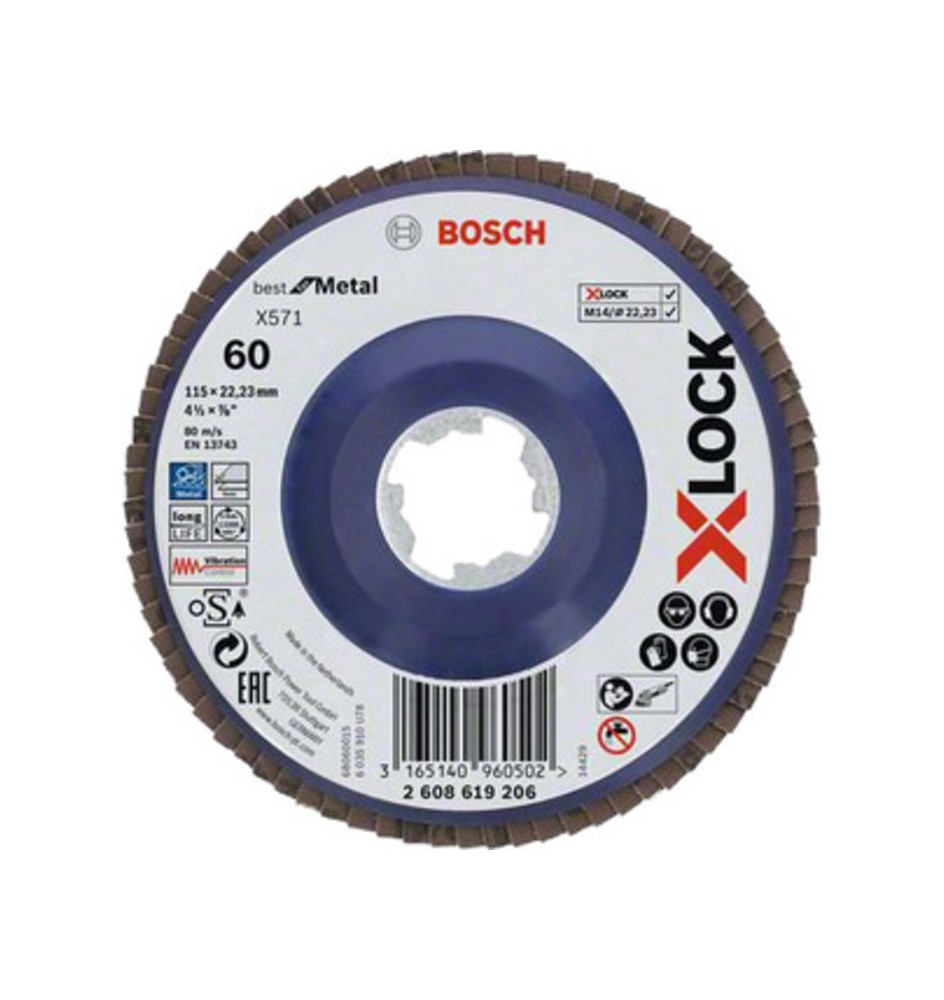 BOSCH-A DISCO LAMELLARE XLOCK GR 60 D 115 MM