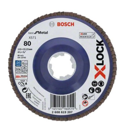 BOSCH-A DISCO LAMELLARE XLOCK GR 80 D 115 MM