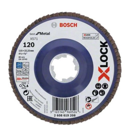 BOSCH-A DISCO LAMELLARE XLOCK GR 120 D 115 MM